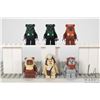 Image 1 : Six Lego Star Wars Ewok minifigures including Wicket, Teebo, Logray, Chief Chirpa, 2 Tokkats, and Pa