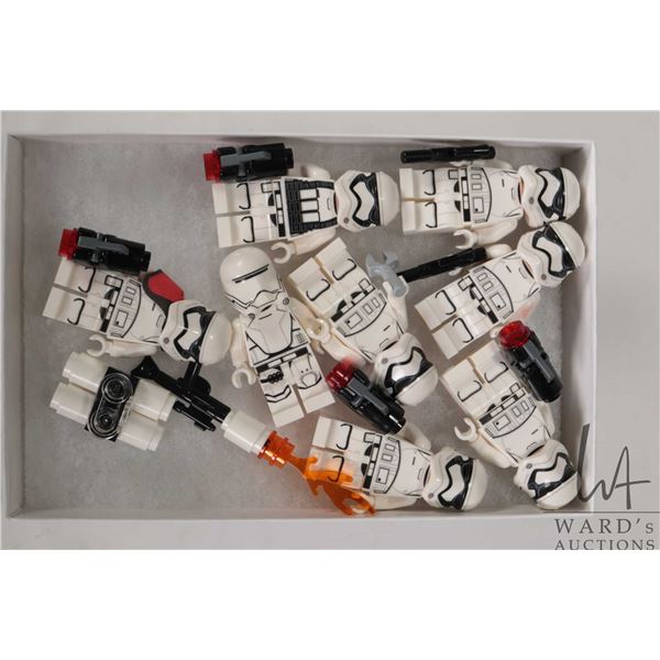 Selection of Lego Star Wars minifigures including 5 First Order Stormtroopers, First Order Stormtroo