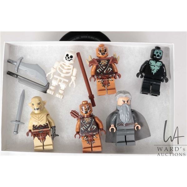 Selection of Lord of The Rings minifigures Azog, 2 Gundabad Orcs, Gandalf, Necromancer of Dol Guldur