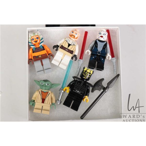 Selection of Lego Star Wars minifigures including Ahsoka Tano, General Obi-Wan Kenobi (Missing hair)