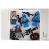 Image 1 : Five Lego Star Wars minifigures including Shahan Alama, Senate Commando, Senate Commando Captain, Ca