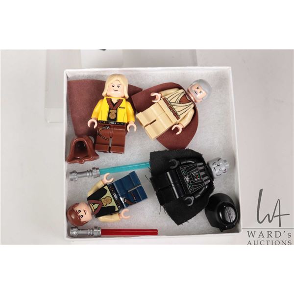 Selection of Lego Star Wars minifigures including Uncle Ben (Obi Wan), Celebration Luke Skywalker, C