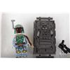 Image 2 : Three Lego Star Wars minifigures including Boba Fett, Han Solo, Han Solo in Carbonite