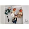 Image 1 : Four Lego Star wars Minigures including Han Solo, Nahdar vebb, Admiral Ackbar, and a Rebel A-Wing Pi