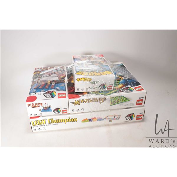 Four Lego games including Lego Champion, PIrate Plank, Minotaurus and Banana Balance. Note: all have