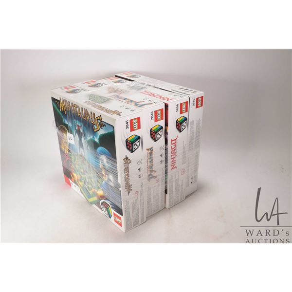 Four Lego games including Minotaurus, Ramses Pyramid, Ninjago, and the Hobbit. Note: all have been c