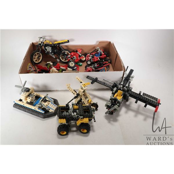 Selection of Lego Technics building kits and pieces including Hoovercraft no. 8824, Sky Ranger no. 8