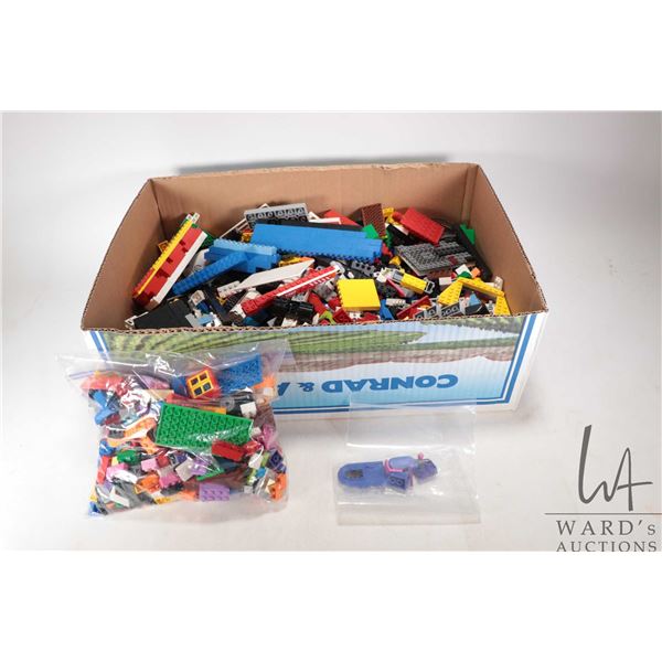 Selection of Lego building bricks and accessories