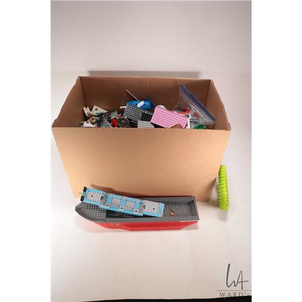 Selection of Lego building bricks and accessories