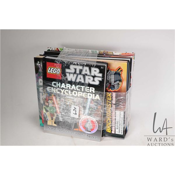 Selection of Lego Star Wars hardcover books including Star Wars Brickmaster with building kit, The Y