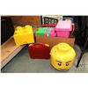 Image 1 : Selection of Lego bins and displays