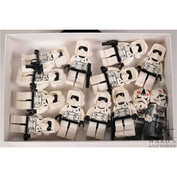 Selection of Lego Star Wars minifigures including 11 Imperial Scout Troopers, and 2 AT-AT Drivers