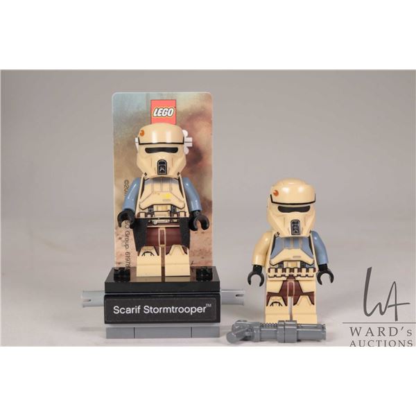 Two Lego Star Wars Scarif Stormtoopers (Shoretroopers) including one Captain Shoretrooper and one Sq