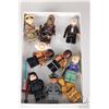 Image 1 : Selection of Lego Star Wars minifigures including Rey, Chewbacca, Han Solo, 2 Finns, Princess Leia, 