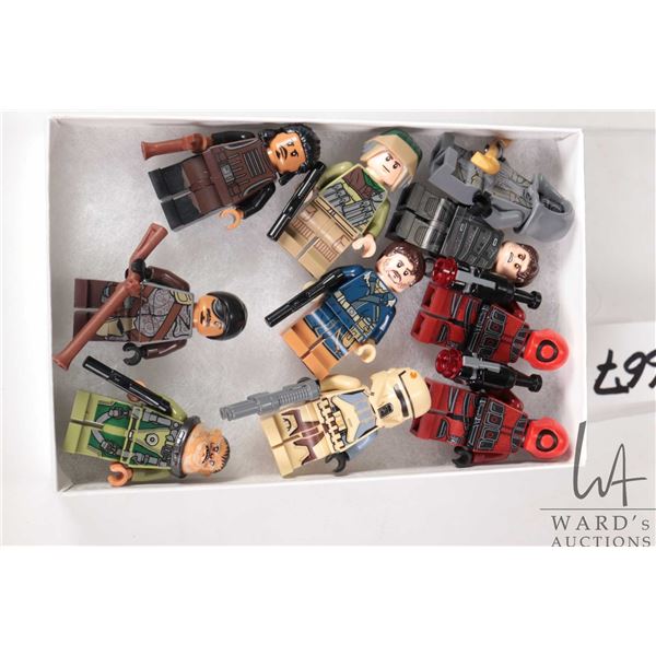 Selection of Lego Star Wars minifigures including Bistan, Corporal Eskro, Kanjiklub gang member, Sca