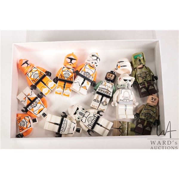 Selection of Lego Star Wars minifigures including 2 Bomb Squad Clone Troopers, 2 Kashyyk Clone Troop