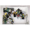 Image 1 : Selection of Lego Kingdoms minifigures including Green Knights, Green Wizard, Horse with Green Armou