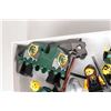 Image 3 : Selection of Lego Kingdoms minifigures including Green Knights, Green Wizard, Horse with Green Armou