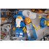 Image 2 : Selection of Lego Kingdoms minifigures including Blue Knights, Blue Wizard with classic hard black c