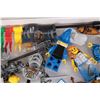 Image 3 : Selection of Lego Kingdoms minifigures including Blue Knights, Blue Wizard with classic hard black c