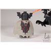 Image 5 : Selection of Lego Kingdoms minifigures including Bat Lord with Cape, Various Knights, Black Dragon w