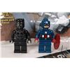 Image 2 : Selection of Lego Marvel Super Heros minifigures including captain America, Black Panther, 2 Winter 