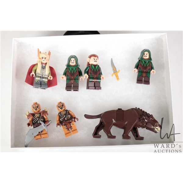 Selection of Lord of The Rings minifigures Thranduil, Mirkwood Elf, 2 Mirkwood Elf Archers, 2 Gundab
