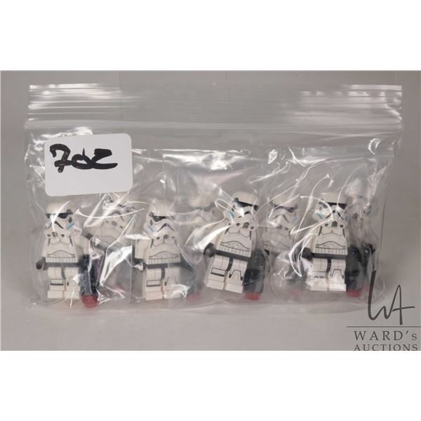 Eight Lego Star Wars Imperial Stormtroopers (sw0617) minifigures.
