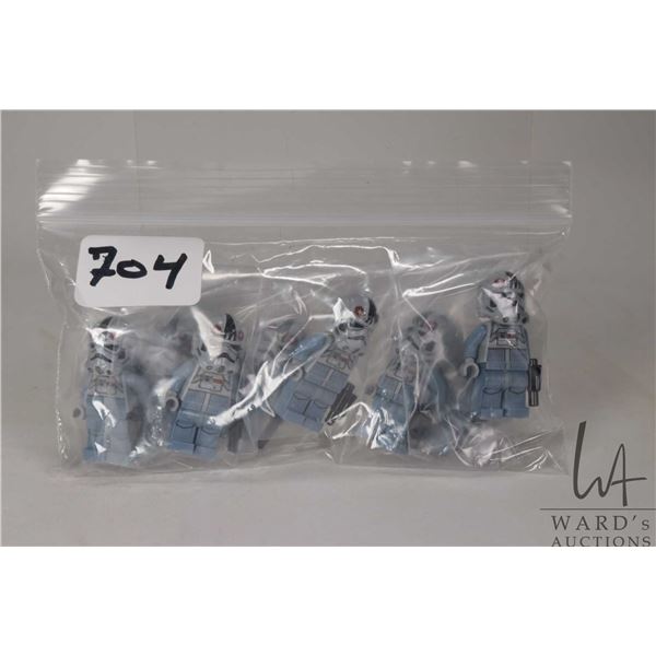 Eight Lego Star Wars AT-AT Driver minifigures