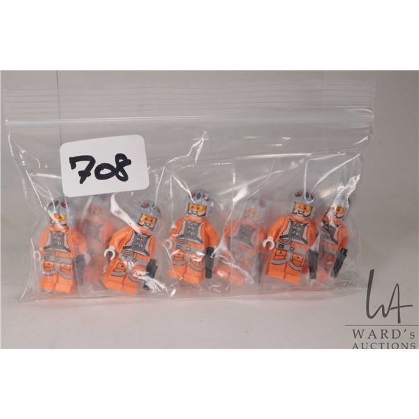 Seven Lego Star Wars Snowspeeder Pilot minifigures