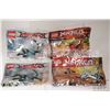 Image 1 : Four Lego Ninjago Polybags including Dragon Hunter, Kai Drifter, and 2 Green Ninja Mech Dragons,