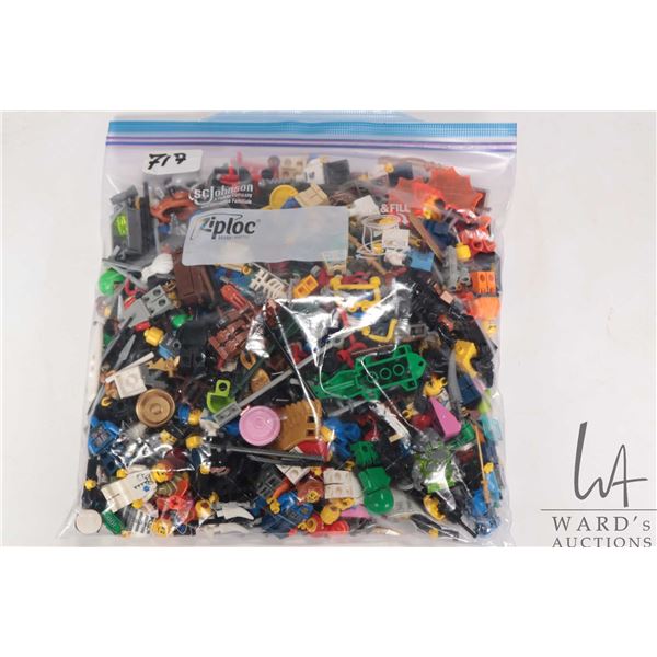 Large selection of minifigures, accessories and parts