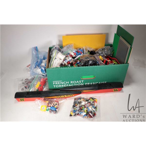 Selection of Lego building bricks and bases including partial kits etc.