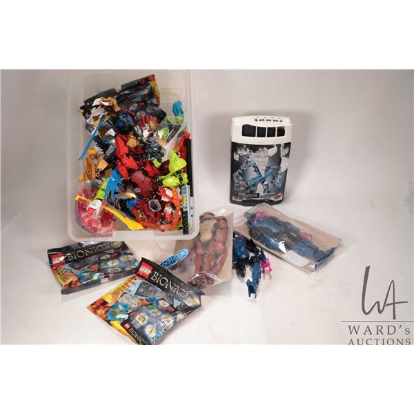 Selection of Lego Bionicle pre-built kits, sealed Bionicle Mini build kits plus two Ben10 Alien Forc