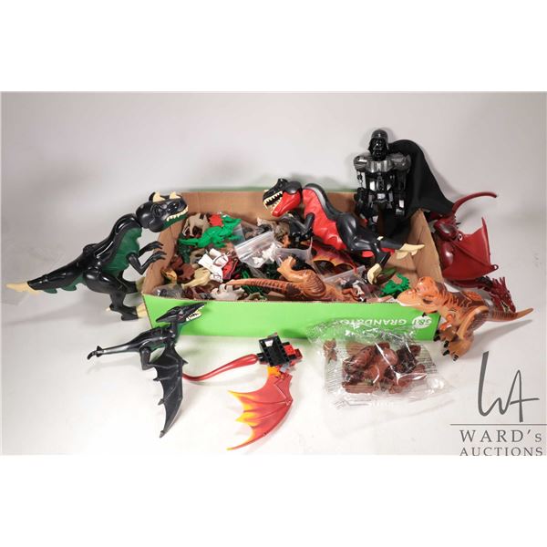 Large selection of Lego creatures including dragons, dinosaurs, horses, camels, polar bear, alligato