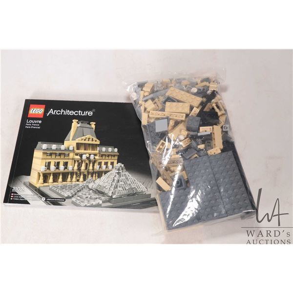 Lego-Architecture pre-built Louvre, Paris France, no. 21024. Completeness not confirmed or guarantee