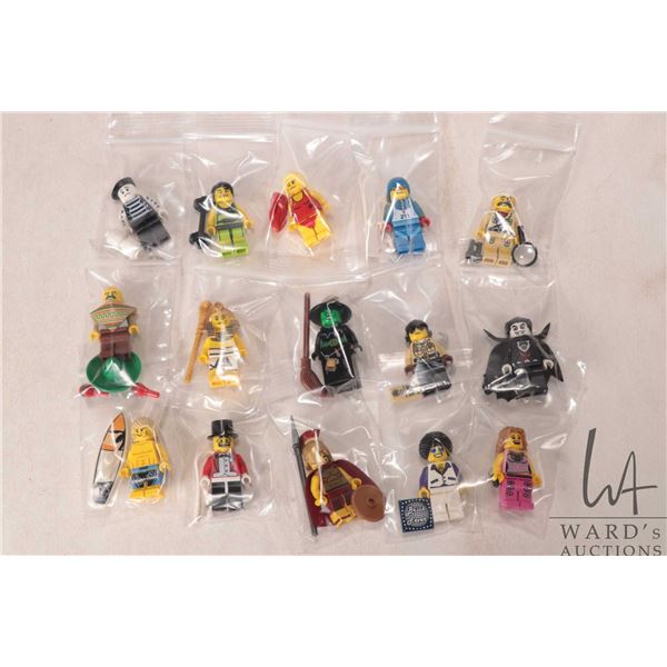 A complete Lego Series 2 Minifigure set, all opened