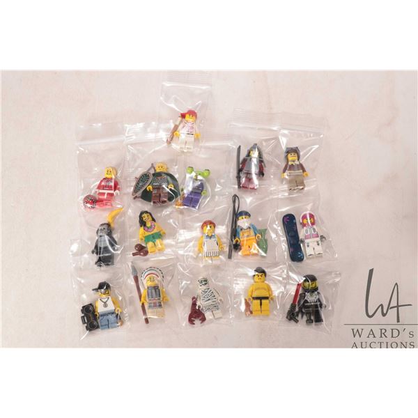 A complete Lego Series 3 Minifigure set, all opened
