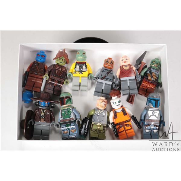 Selection of Lego Star Wars Minifigures including Cad Bane, Boba Fett, Jango Fett, Bossk, Rako Harde