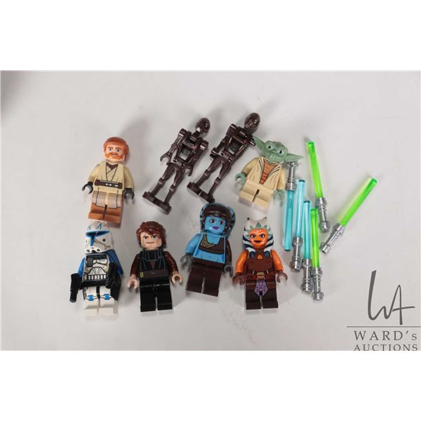 Lego- Star Wars Minifigures including Captain Rex phase 2, Anakin, Obi Wan, Ahsoka, Yoda, Aayla Secu