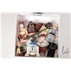 Image 1 : Selection of Lego Star Wars minifigures including Slave Leia, Lando (Skiff Guard), Han Solo, Leia (b