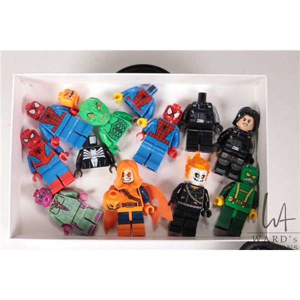 Selection of Marvel Super Heros minifigures including Hobgoblin, Ghost Rider, Hydra Henchmen, Bucky 