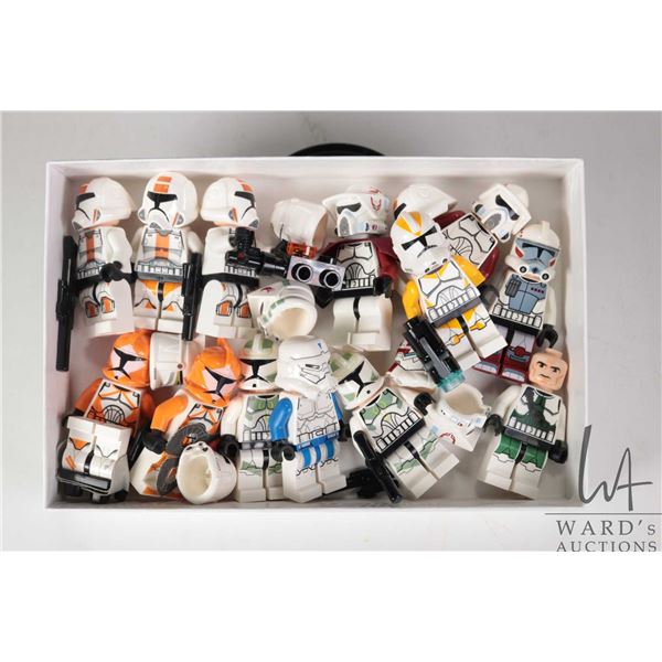 Selection of Lego Star Wars minifigures including Special Forces Commander, Commander Gree (no helme