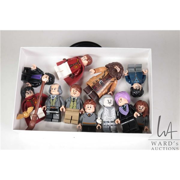 Selection of Lego Harry Potter Minifigures including Snape, Harry Potter, Hagrid, Nearly Headless Ni