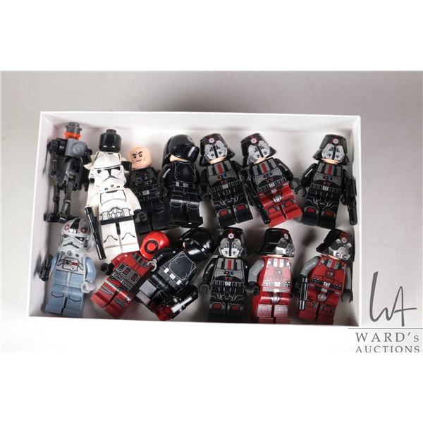 Selection of Lego Star Wars minifigures including 6 Sith Troopers, 2 Storm Troopers, AT-AT Driver, 2