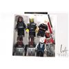 Image 1 : Selection of Lego Star Wars minifigures including Darth Maul Mechanical Legs, Mandalorian Super Comm