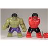 Image 2 : Selection of Lego Marvel Super Heros minifigures Hulk and the Red Hulk big figs