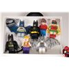 Image 3 : Selection of Lego DC Super Heros minifigures including Harley Quinn, Batman, Batman with hard wings,