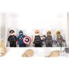 Image 3 : Selection of Lego Marvel Super Heros minifigures Hawkeye (Missing hands), Captain America, Hawkeye, 