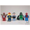 Image 1 : Selection of Lego Marvel Super Heros minifigures from set Spider-Man: Daily Bugle Showdown No. 76005